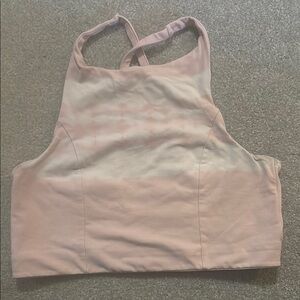 Pink and Cream sports bra